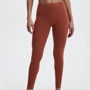 Fabletics NWT High-Waisted Cloudrib Seamless Legging short in Mahogany L 10